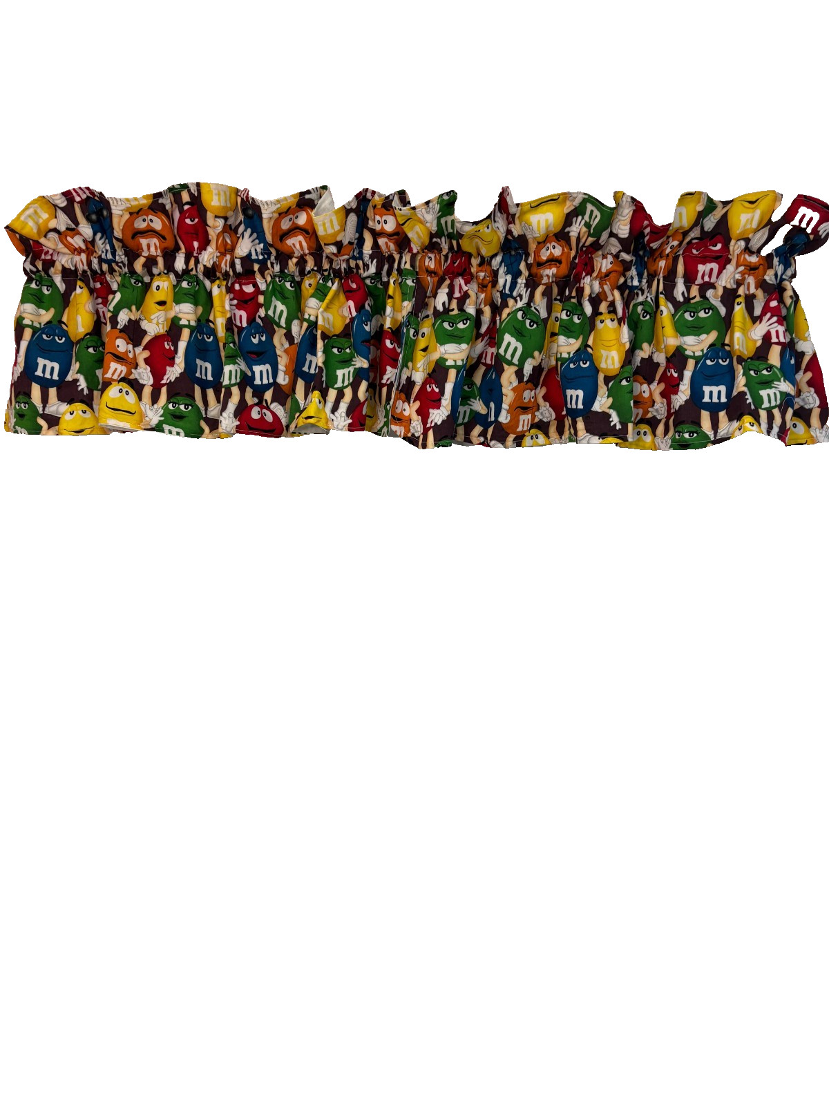 M & M print Cotton Valance