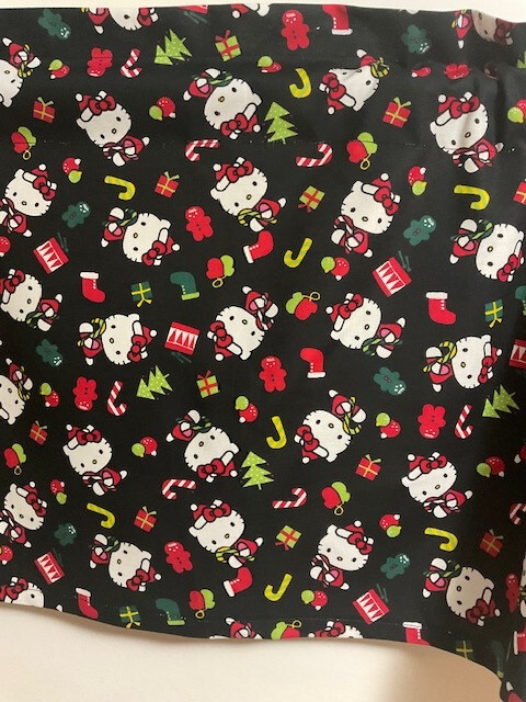 Handmade Hello Kity Christmas Valance, 41 X 15 INCHES