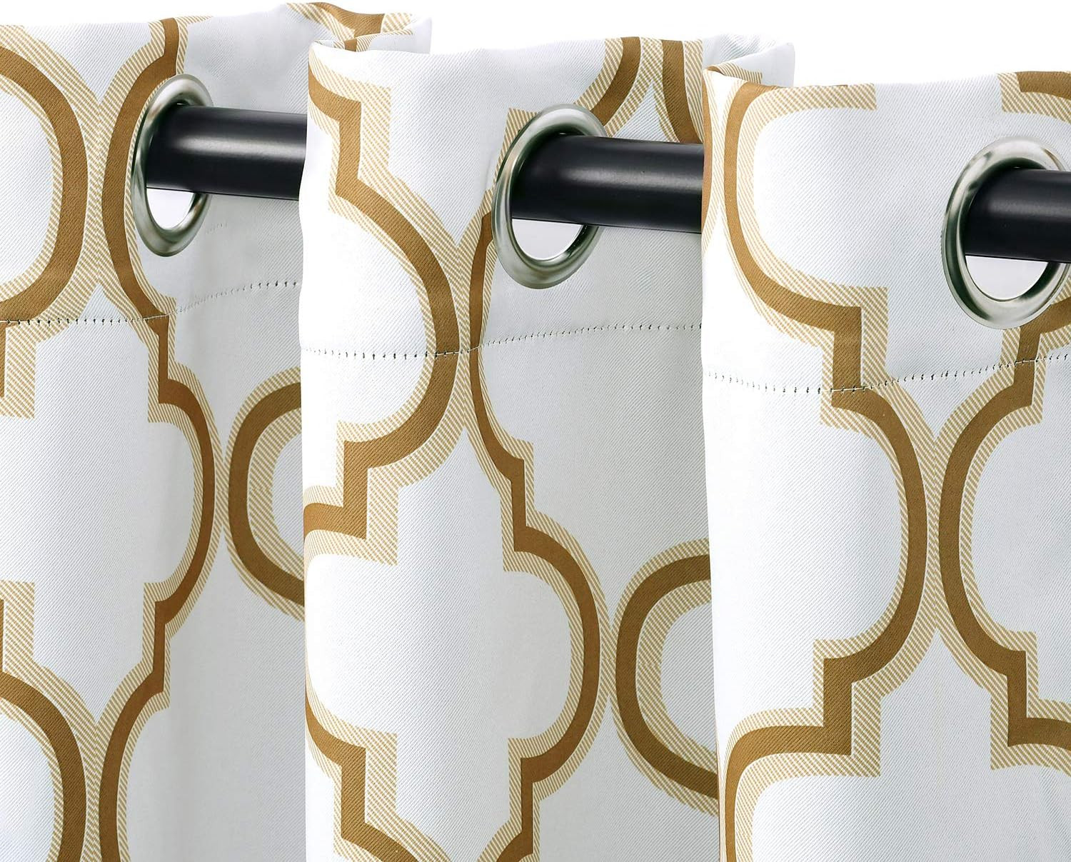 Bohemian Trellis Quality Soft, Insulated, Thermal, Woven Blackout Grommet Printe