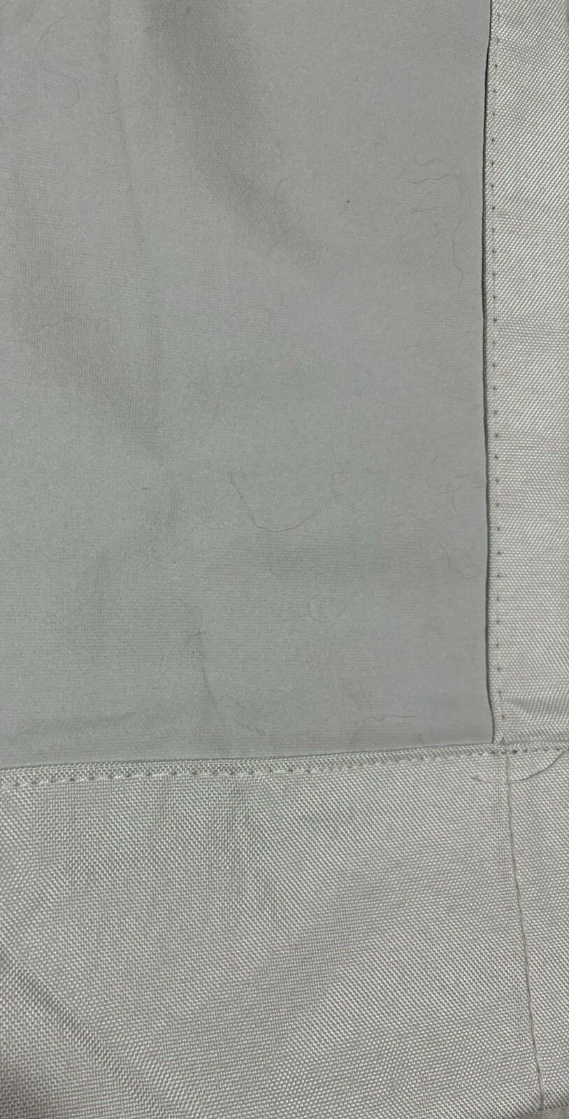 Room Essentials Heathered White Room Darkening Curtain Panel (1)Rod Pocket 42×63