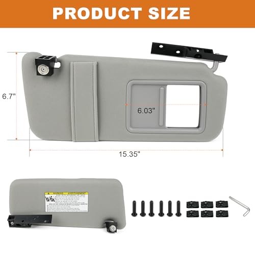 Sun Visors Window Sun Shades Upper Front Windshield Mount Compatible with
