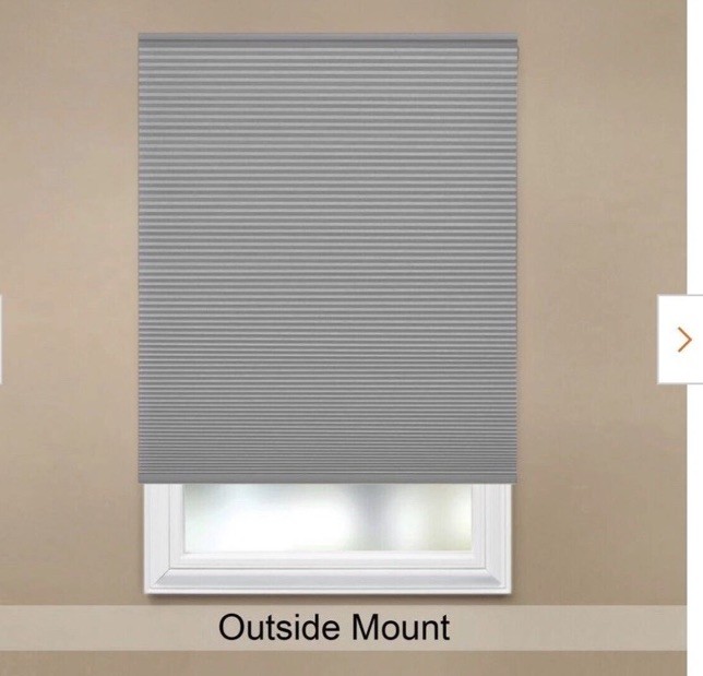 Pewter Grey Cordless Blackout Cellular Shade – 26in. W x 72in L