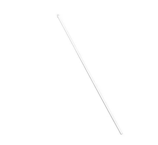 2 & 2.5 in. Cordless Faux Wood Blind Replacement Wand White Handle