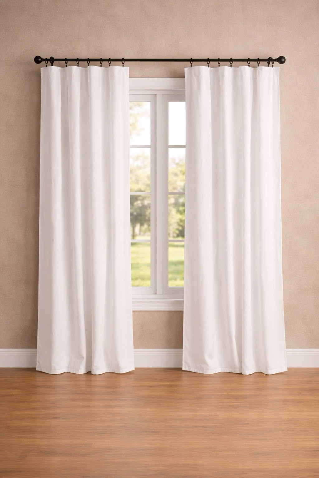 Pottery Barn 100”W X 108”L BLACKOUT Curtains WHITE 2 Panels Savings! NEW
