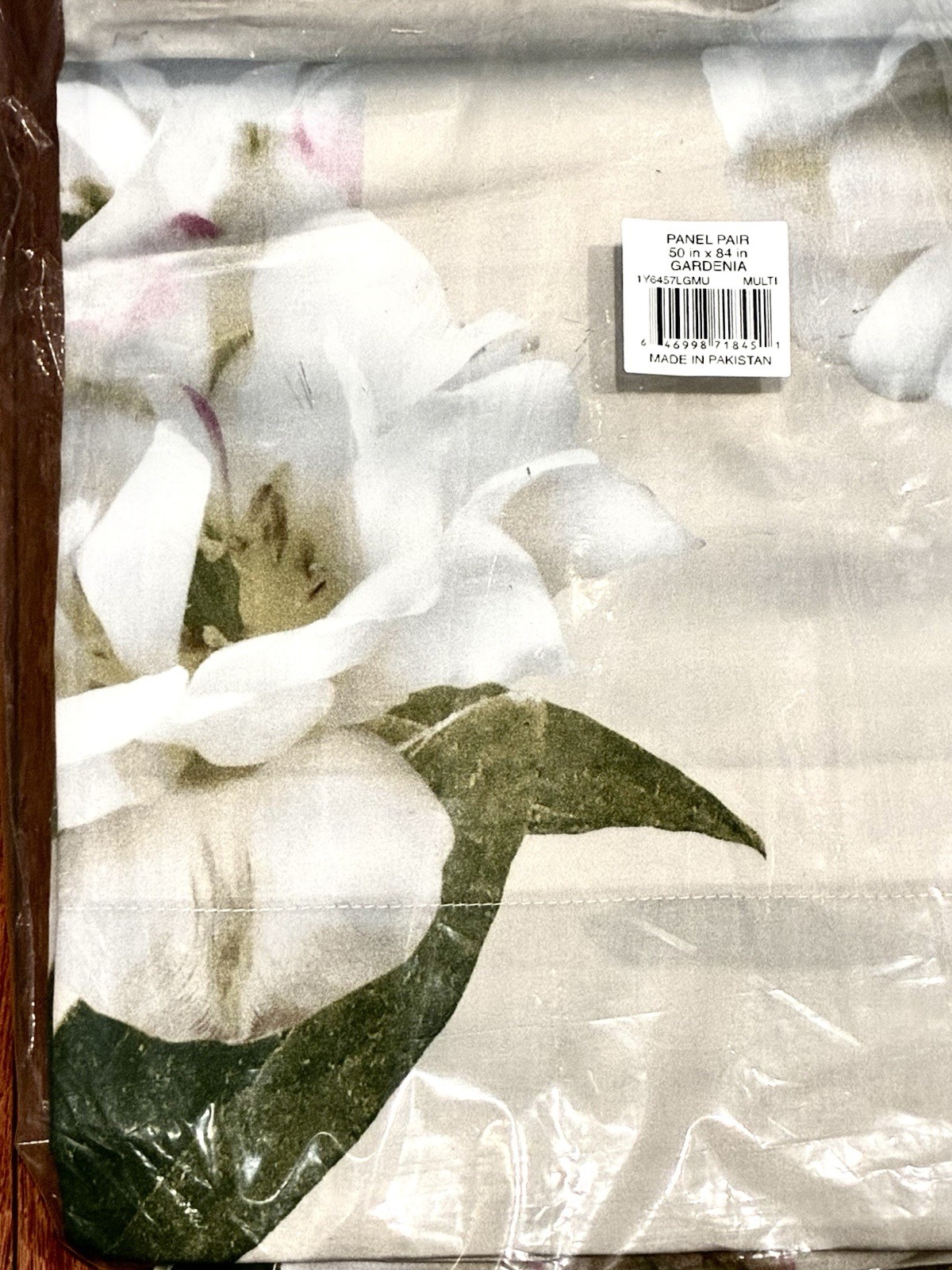 NWT Ted Baker London Gardenia Floral Lined Curtain Panels Pair 50×84 Cotton