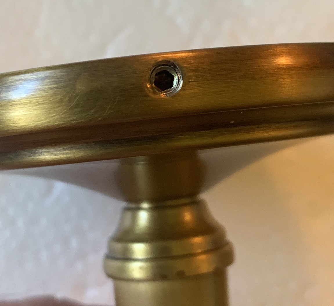 Restoration Hardware Estate Curtain Brackets MEDIUM 1-1/4” Burnished? Brass RH