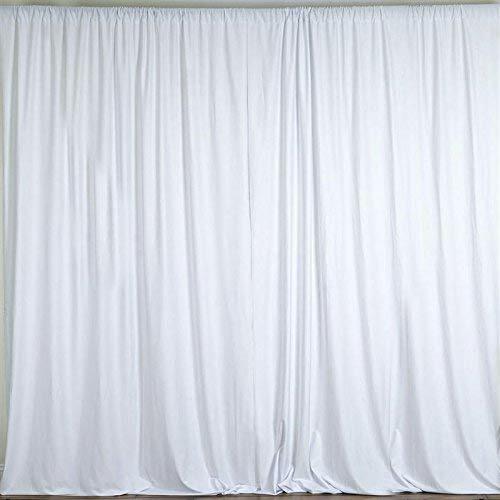 10 feet x 8 feet Polyester Backdrop Drapes Curtains Panels w/ Rod Pockets