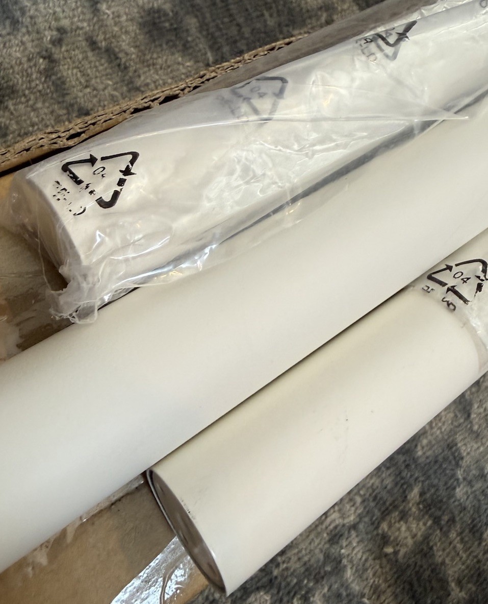 Pottery Barn Standard Curtain Rod & Wall Bracket – 108-144″ – 1.25″ White – New