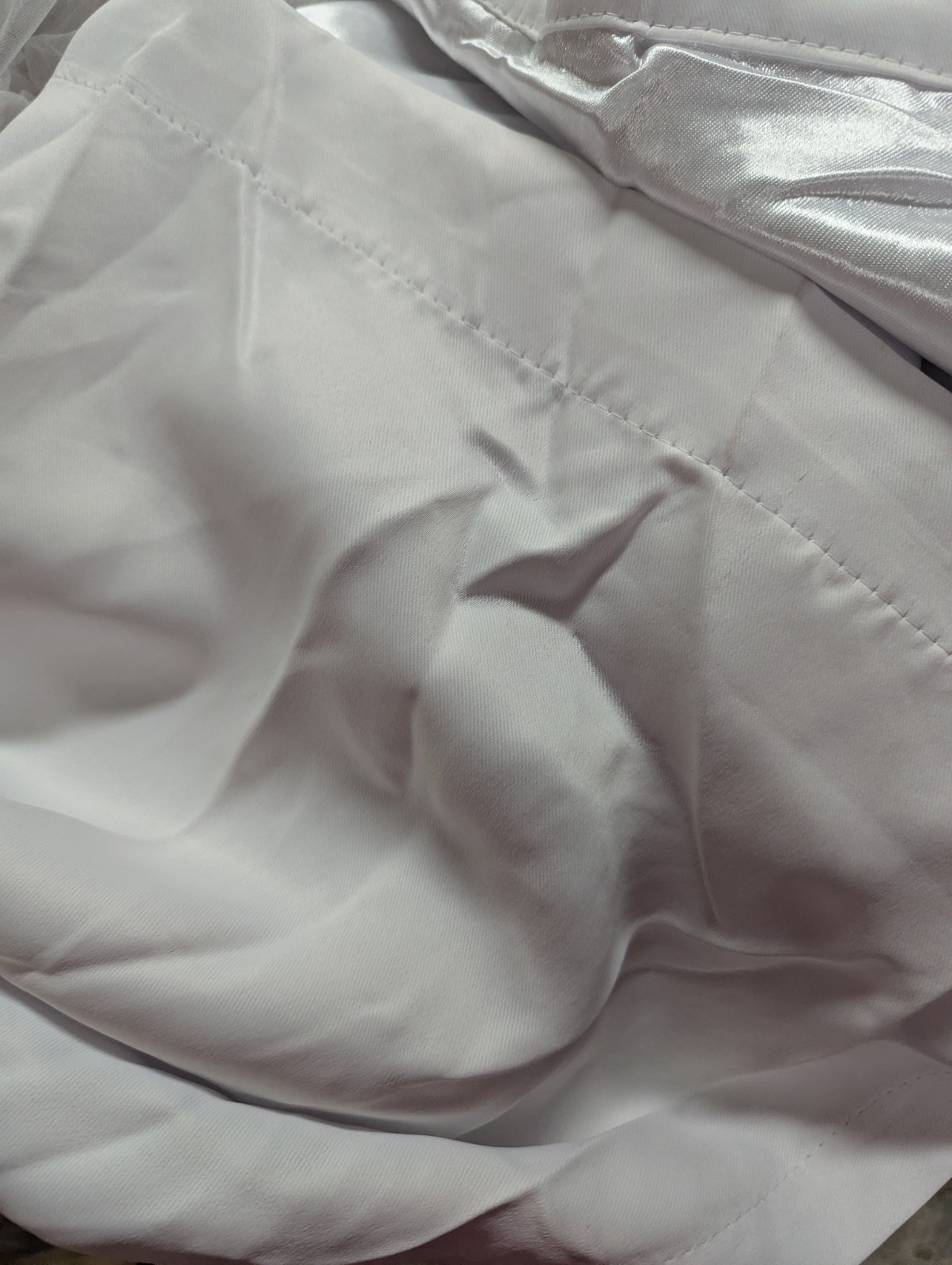 bright white curtains with net lining 50 x104 new