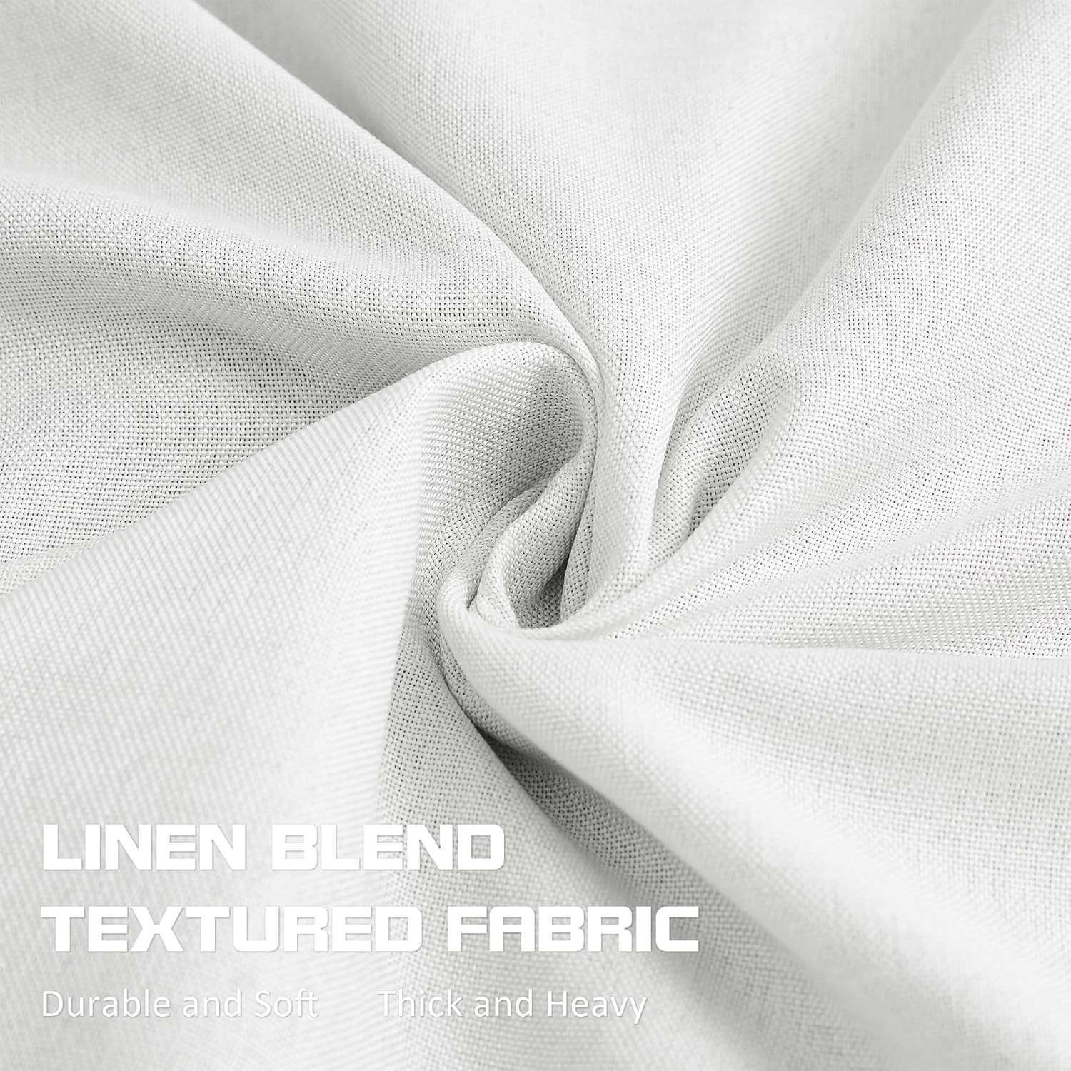 Extra Long Blackout Pleated Curtains 144″ for High Ceilings, Greyish White