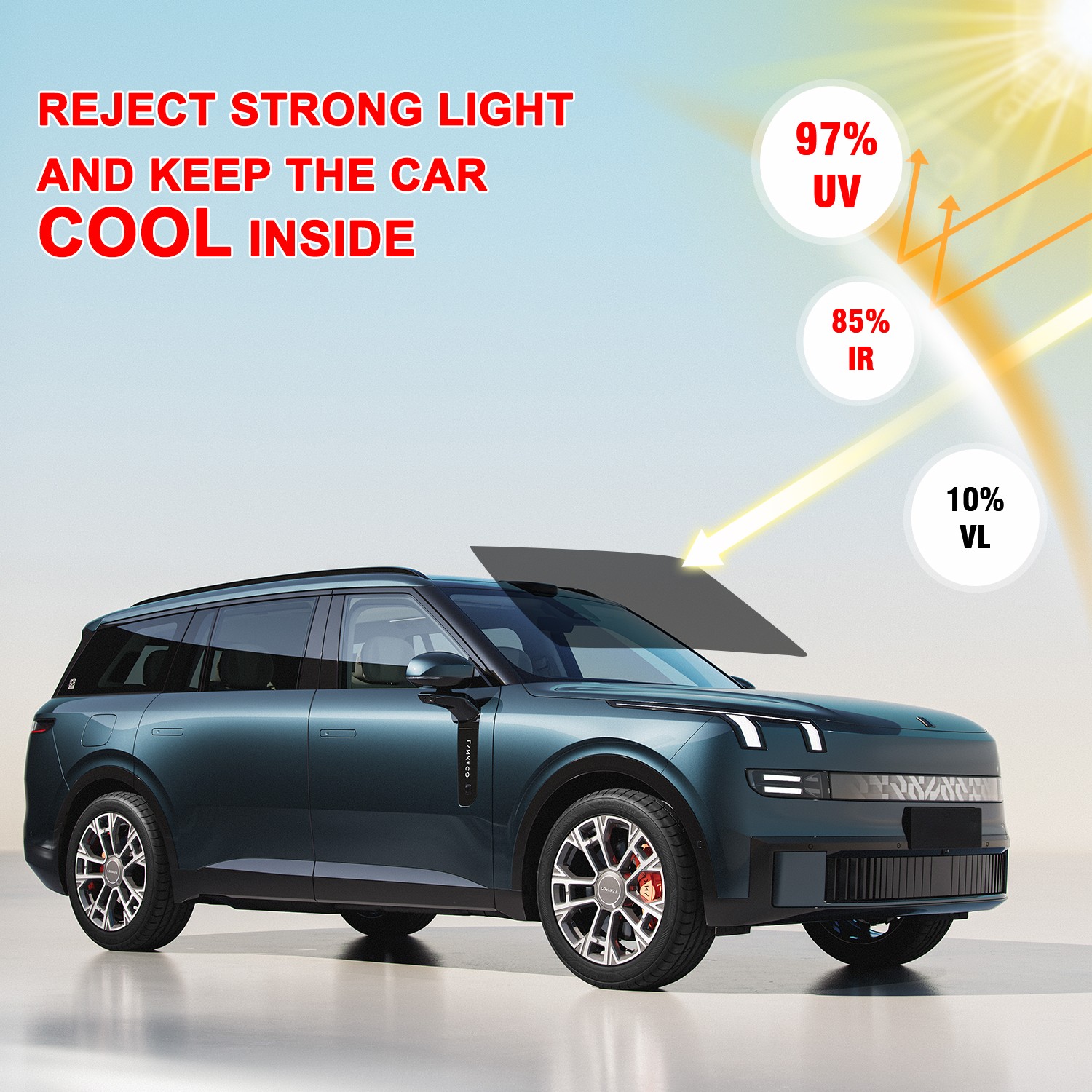 Professional Grade Window Tint Film 20″x10′ – 5%-35% VLT for Mobile & Commercial
