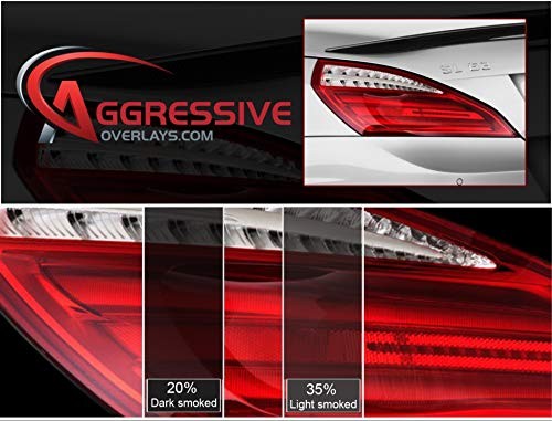 Aggressive Taillight Overlays Compatible Fit for Audi A5 S5 20% Dark Smoke