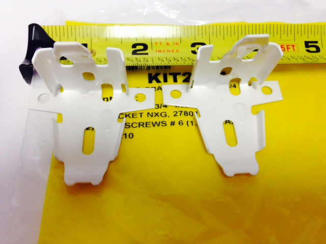 Hunter Douglas 1 Pair UltraGlide Brackets 3/8″ 3/4″ Pleat Shades Screws Incl