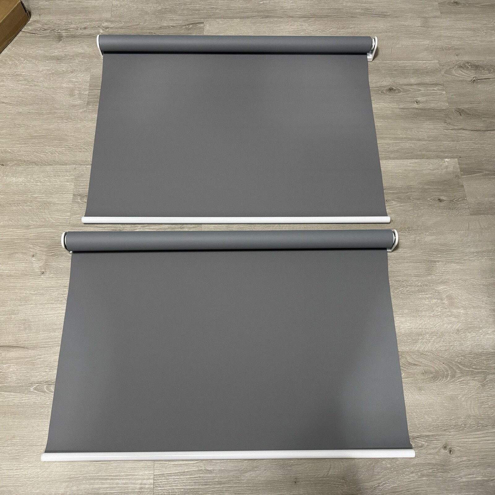 28”W x 72”H, Lululand Roller Shades (Grey) ONE SHADE IS MISSING ALL HARDWARE