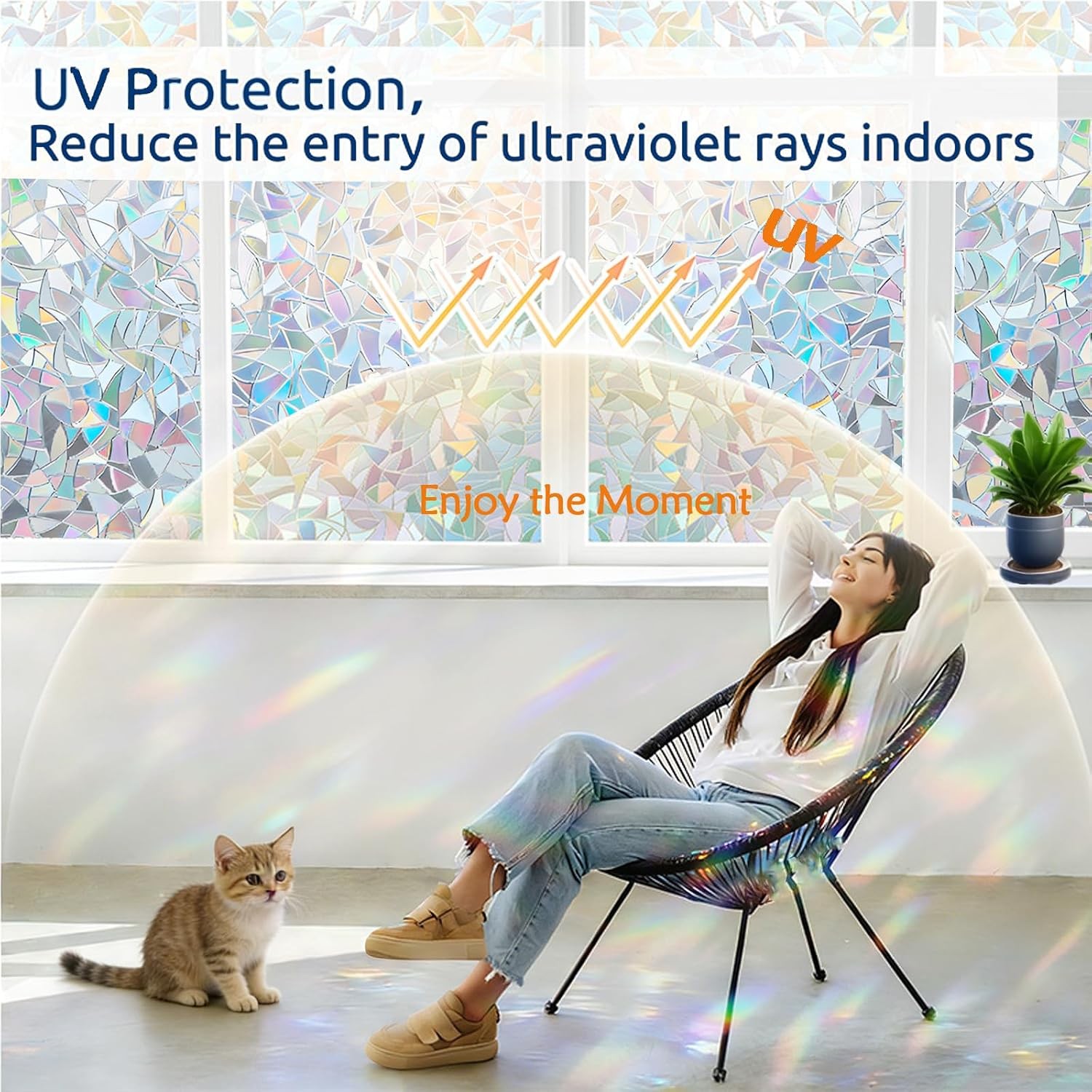 Window Privacy Film Window Coloring Colored Glass Film UV Blocking Glass