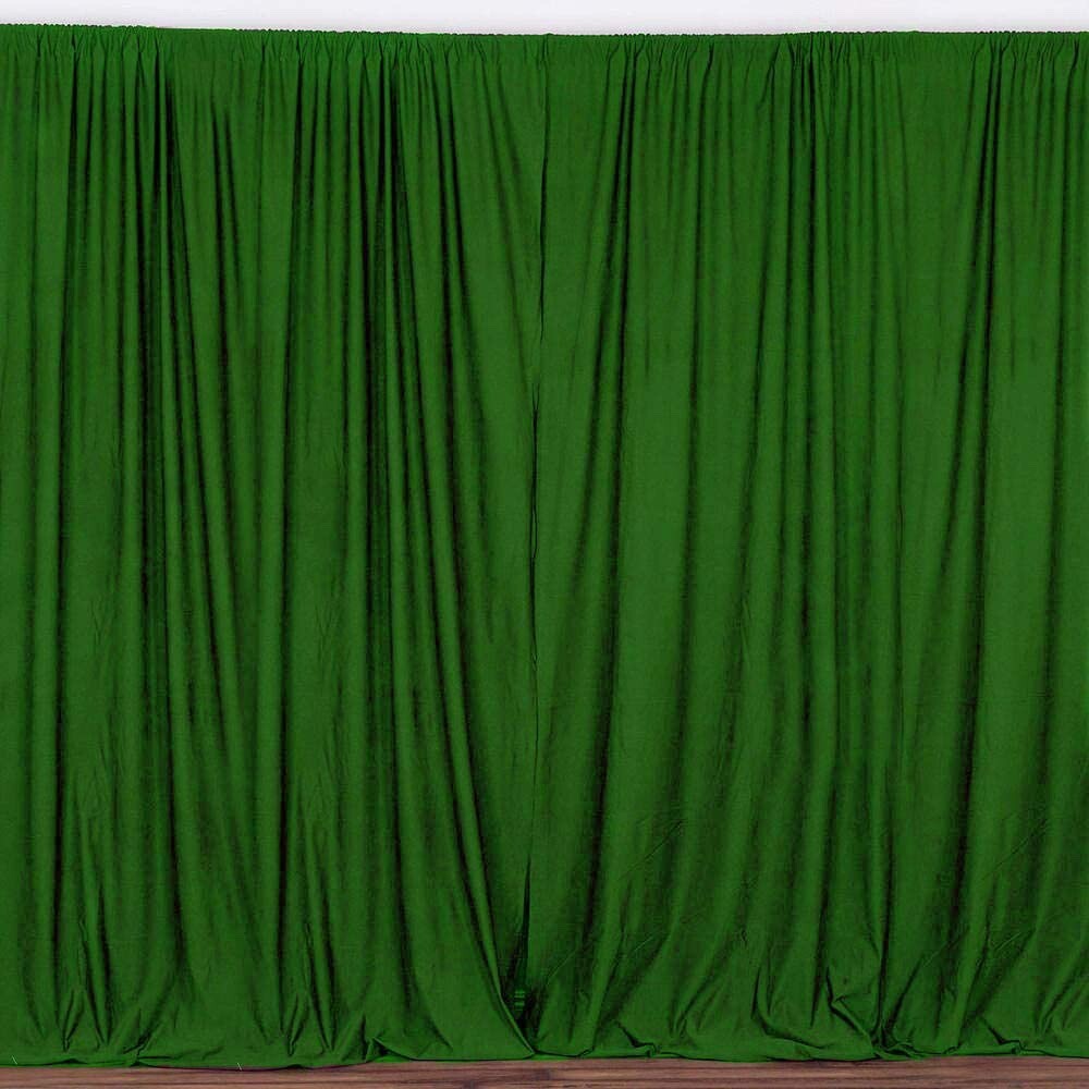 2 pcs 10 feet x 10 feet Polyester Backdrop Drape Curtains Panels – VALLEY GREEN