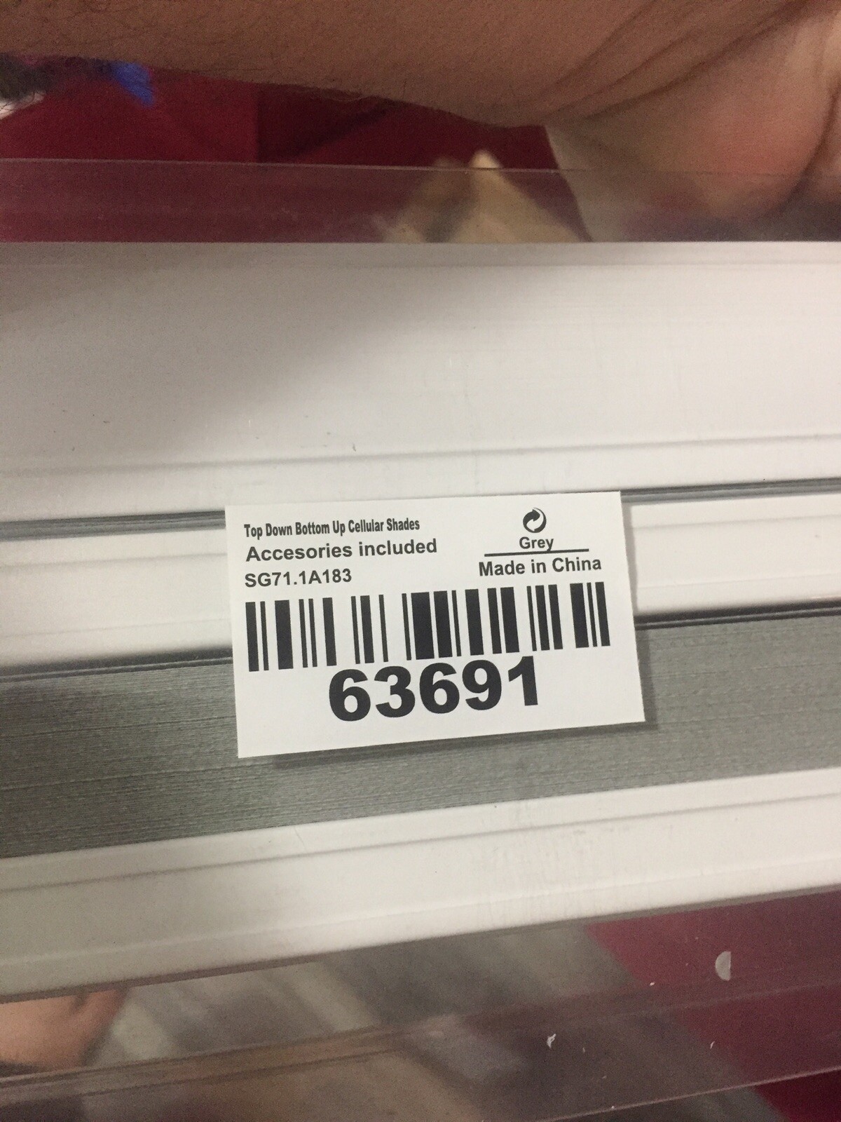 (2) Grandekor Top Down Bottom Up Cellular Shades 28×72 UN63691 Read Description