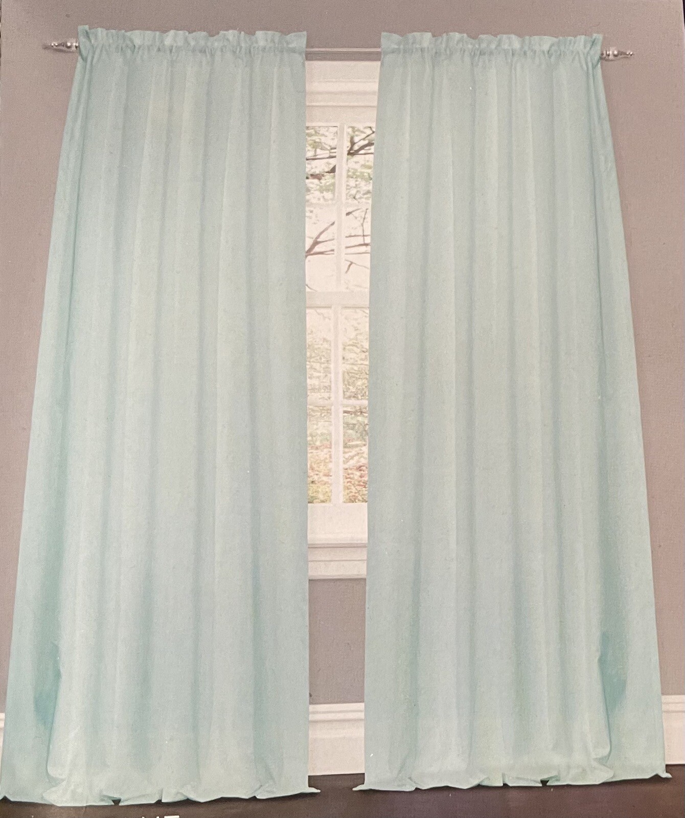 Lush Decor Set of 2 (84”x42”) Panels Lucia Curtains In Lucia Blue New With Tags