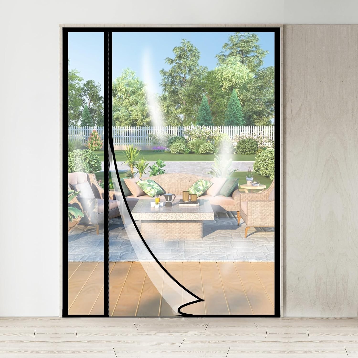 Transparent Insulated Door CurtainS, Reversible Left or Right Side Opening In…