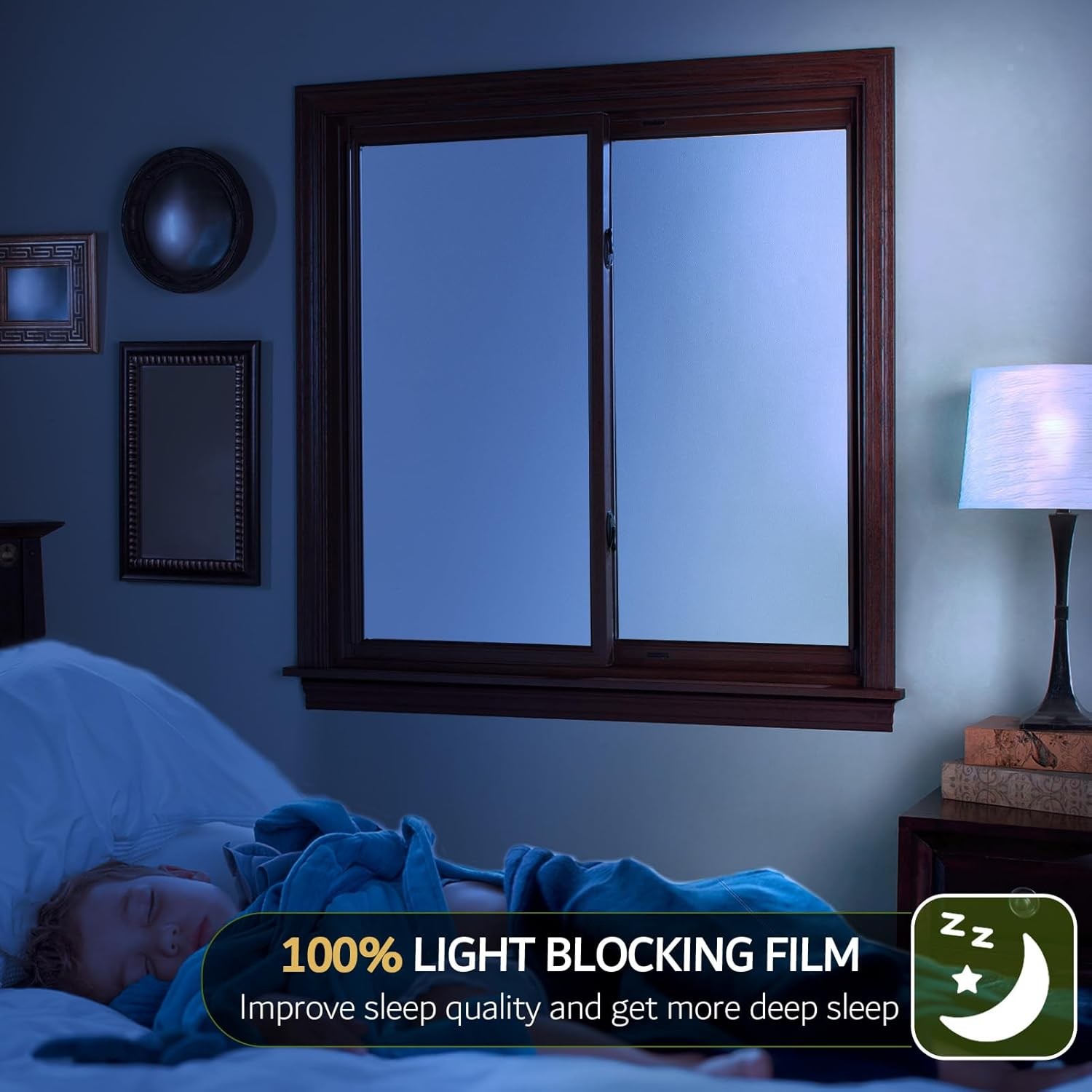 VELIMAX White Blackout Window Film, 100% Light Blocking 29.5 x 118,