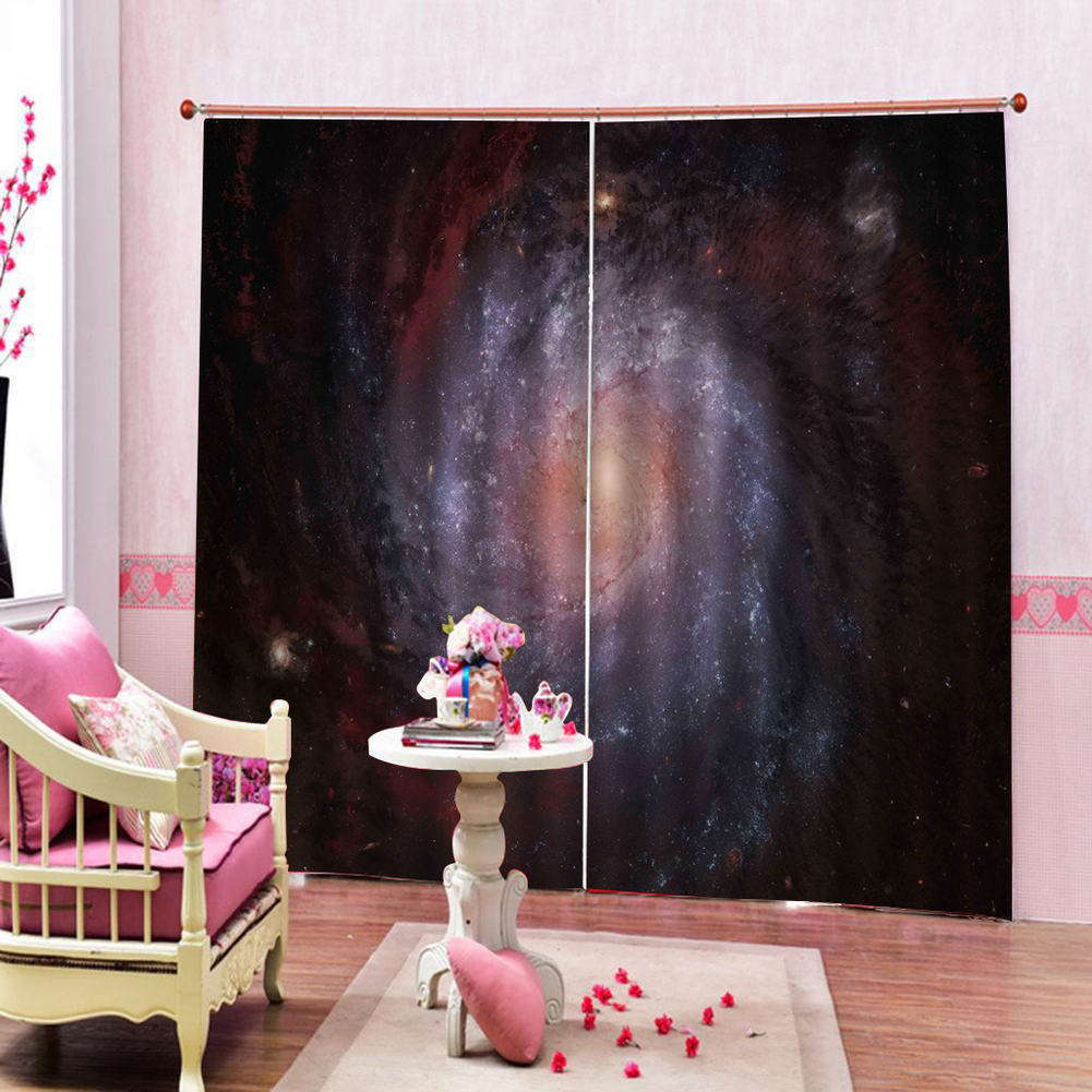 Beautiful Star Of Galaxy 3D Curtain Blockout Photo Print Curtains Drape Fabric