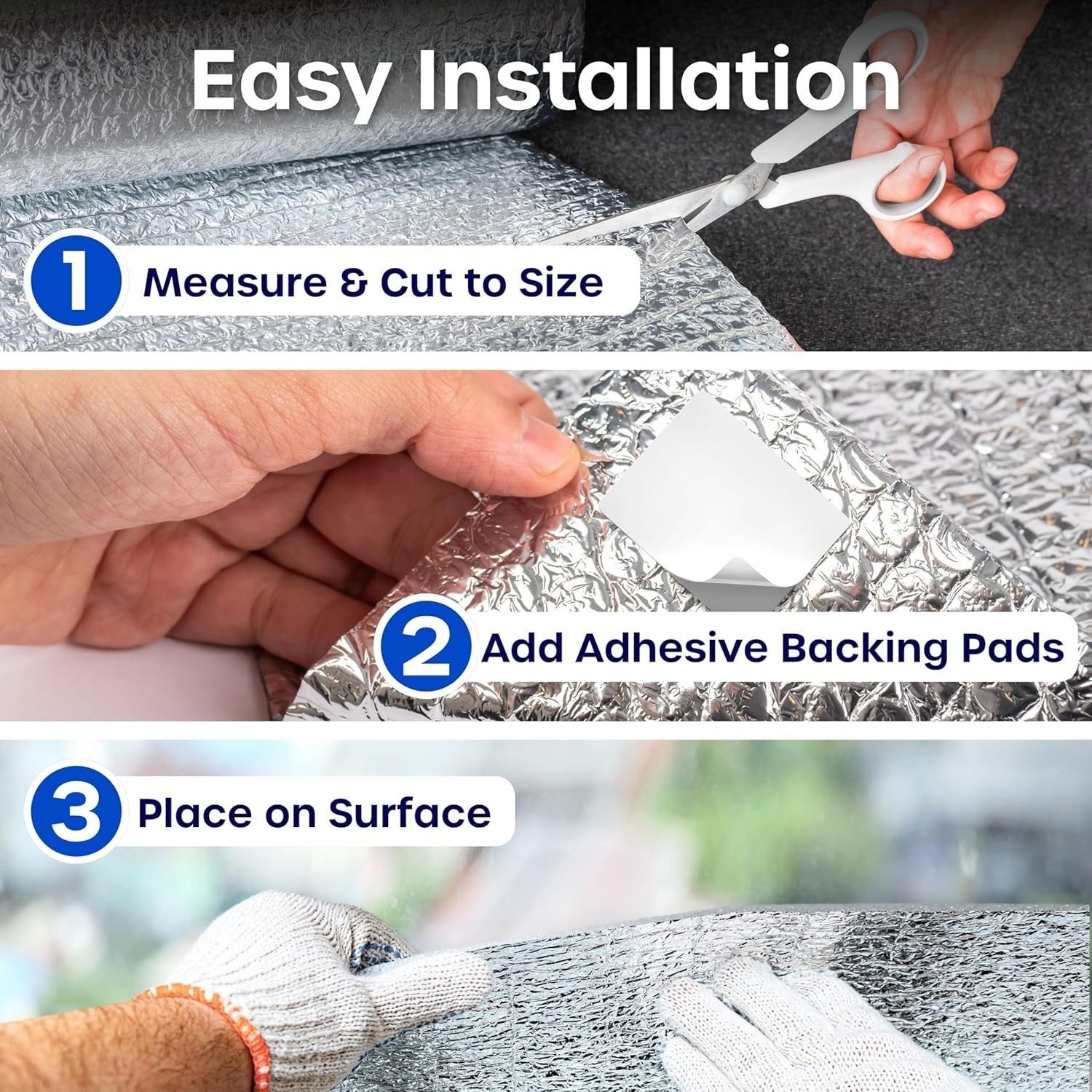 Reflective Window Insulation Foil, Double Side Aluminum Foil Bubble Insulatio…