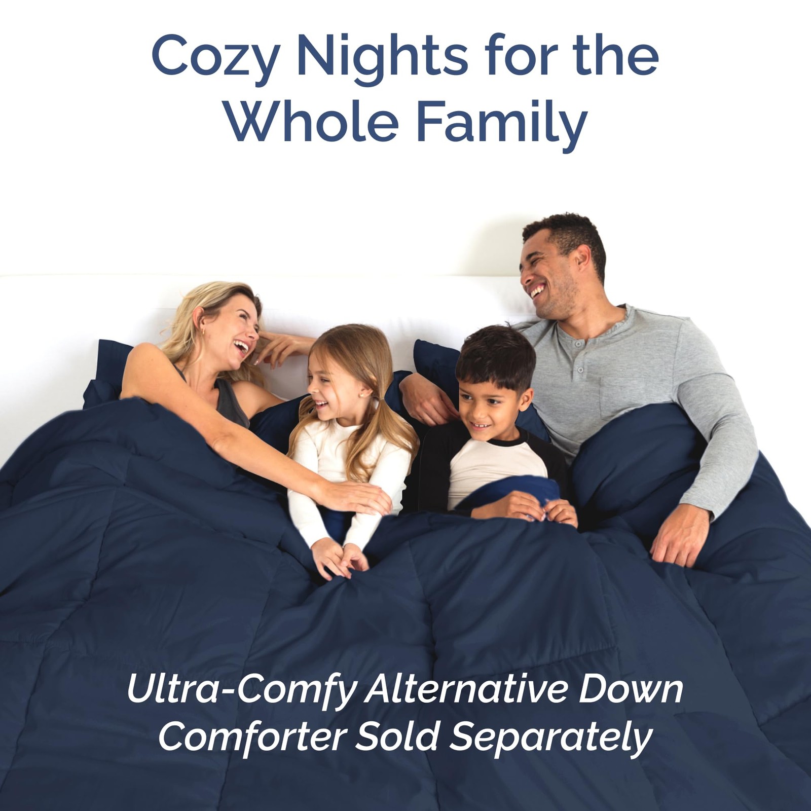 Queen Size 4 Piece Sheet Set – Comfy Breathable & Queen, 18 – Navy Blue