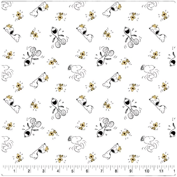 LINED WINDOW VALANCE CURTAIN 42 X 15 SNOOPY CARTOON WOODSTOCK WHITE