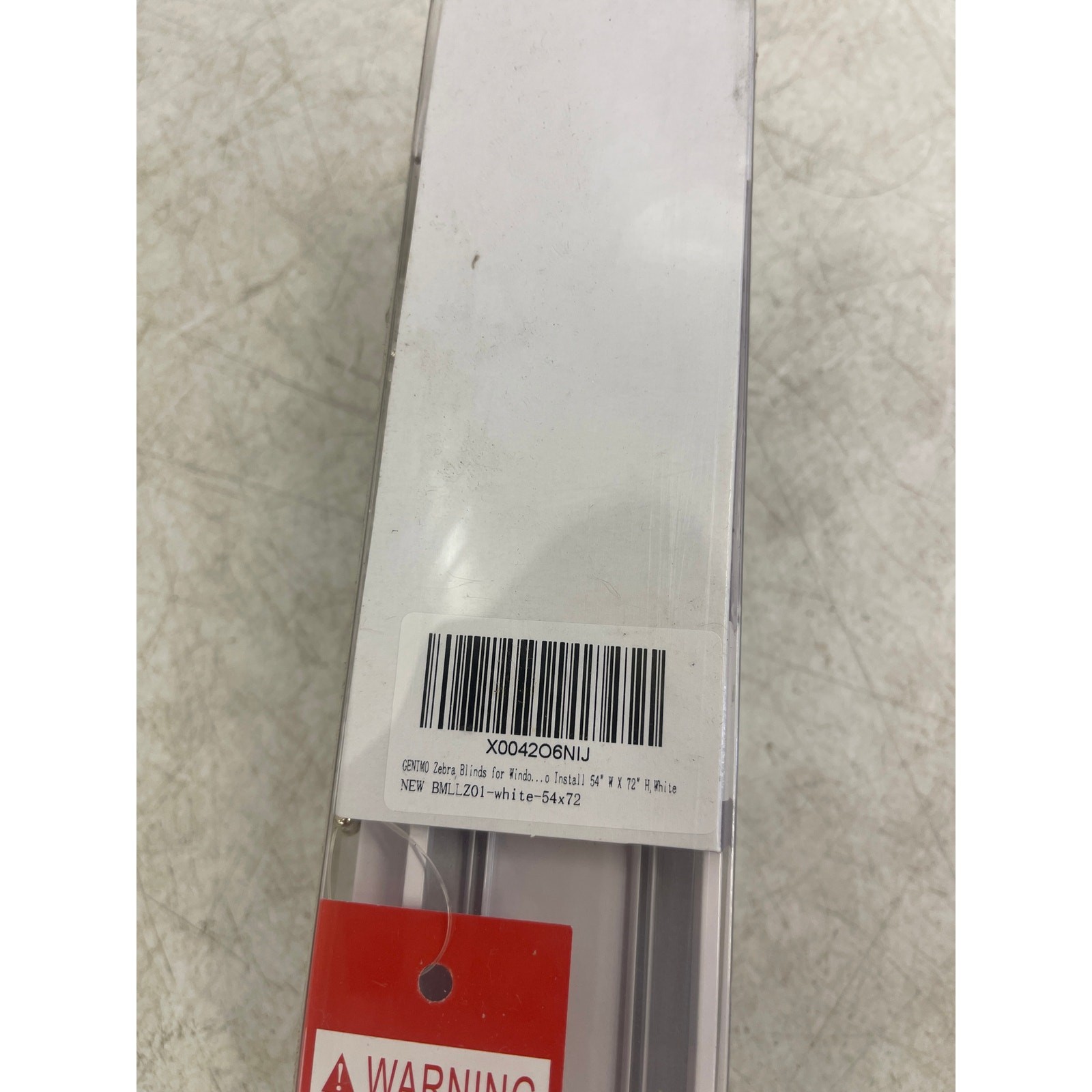 GENIMO Zebra Blinds Dual Layer Roller Window Shades 54″ x 72″ – White