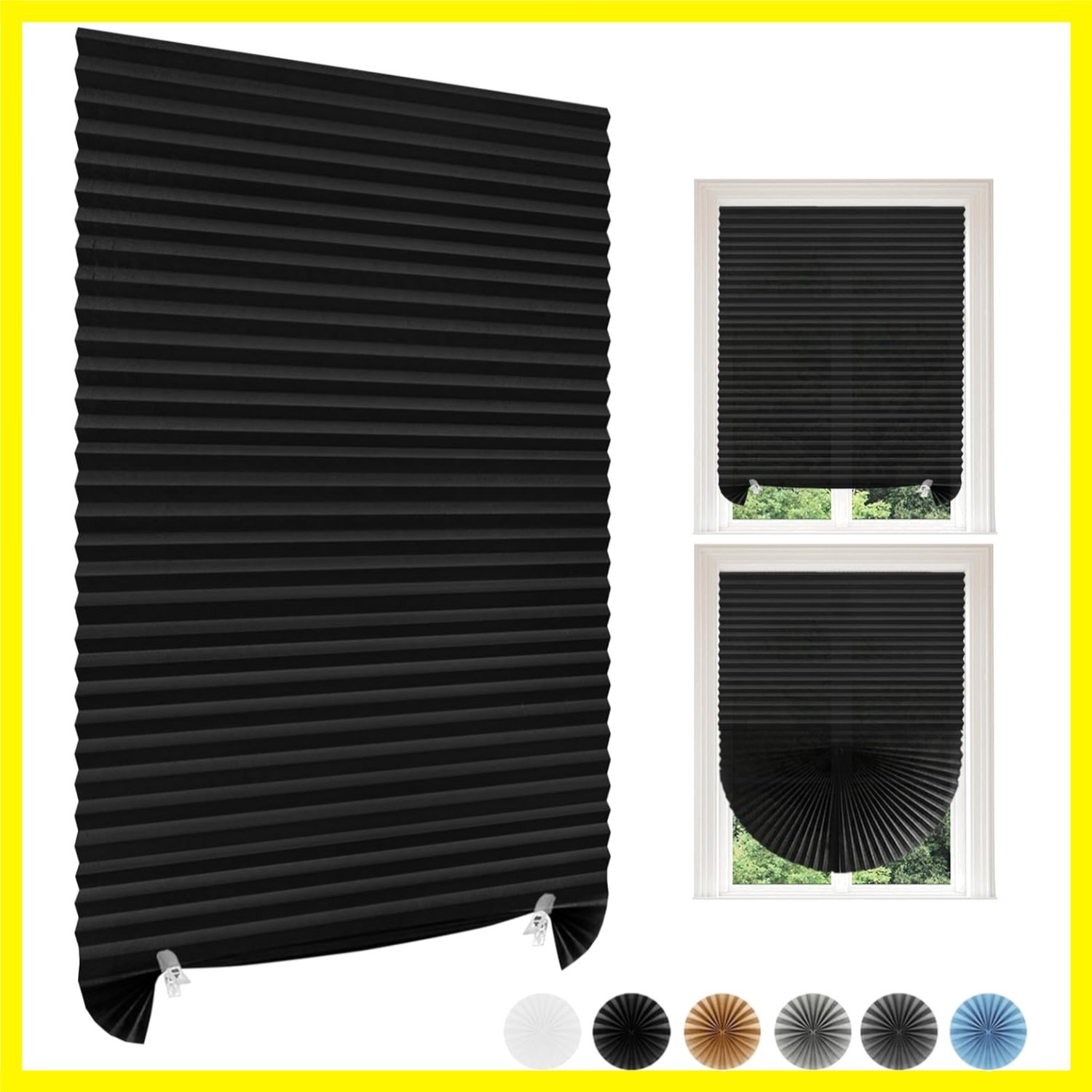 Paper Blinds Temporary Window Blinds Light Filtering No Drill Stick on Cut to…