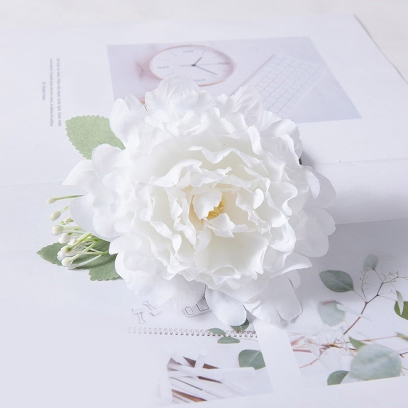 Set of 2 Decorative Curtain Ties Clamp Artificial Flower Drapery Holder Clips