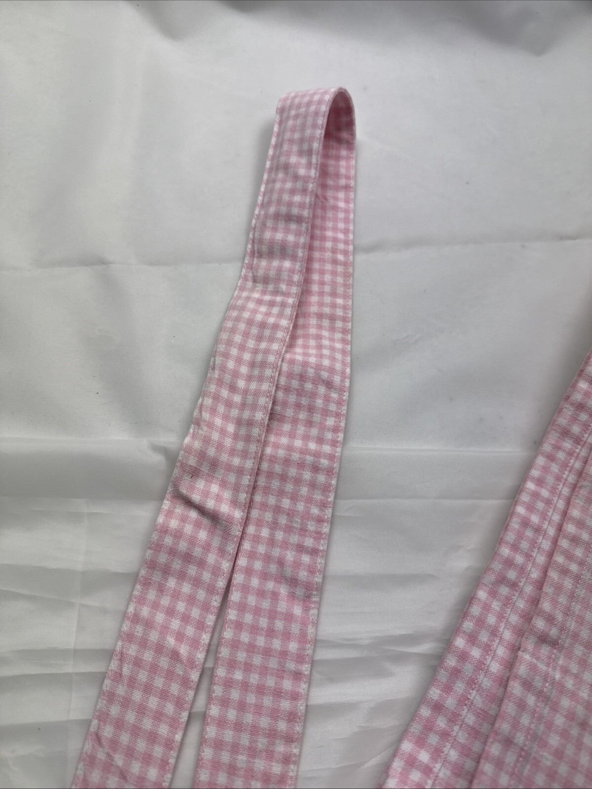 Pottery Barn Kids One Single Panel Gingham Drape shade 62” x 26” Pink White