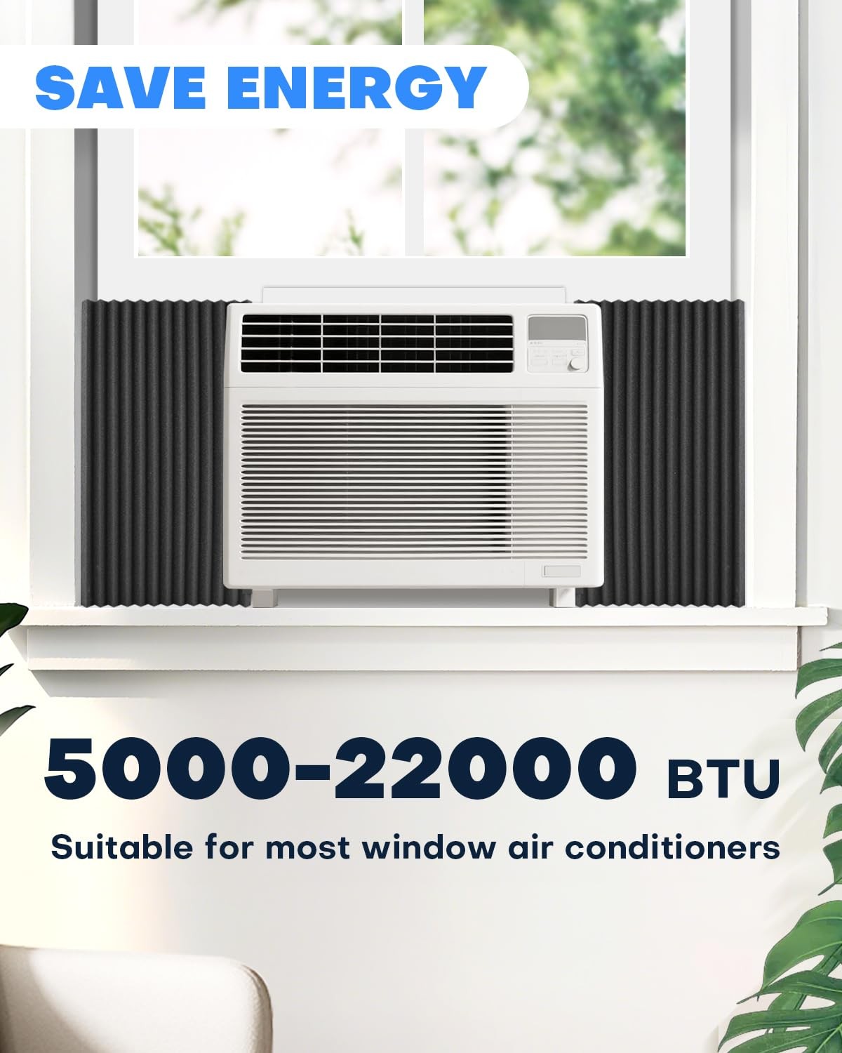 Window AC Side Panels 2 Pack Ac Window Seal Kit Window Well Ac Cover Panels