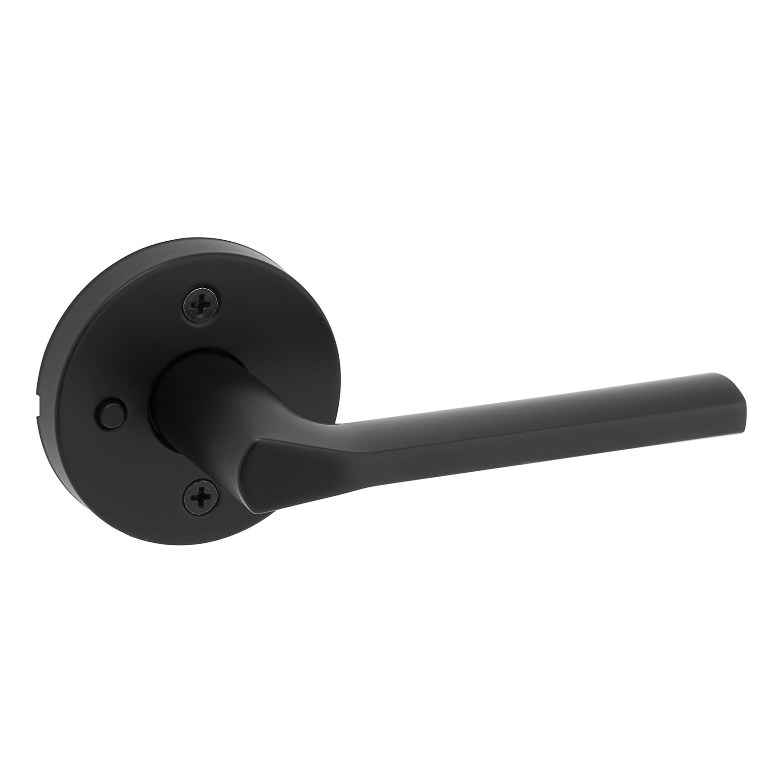 Kwikset Lisbon Interior Privacy Door Handle with Lock, Round Lever for Bathro…