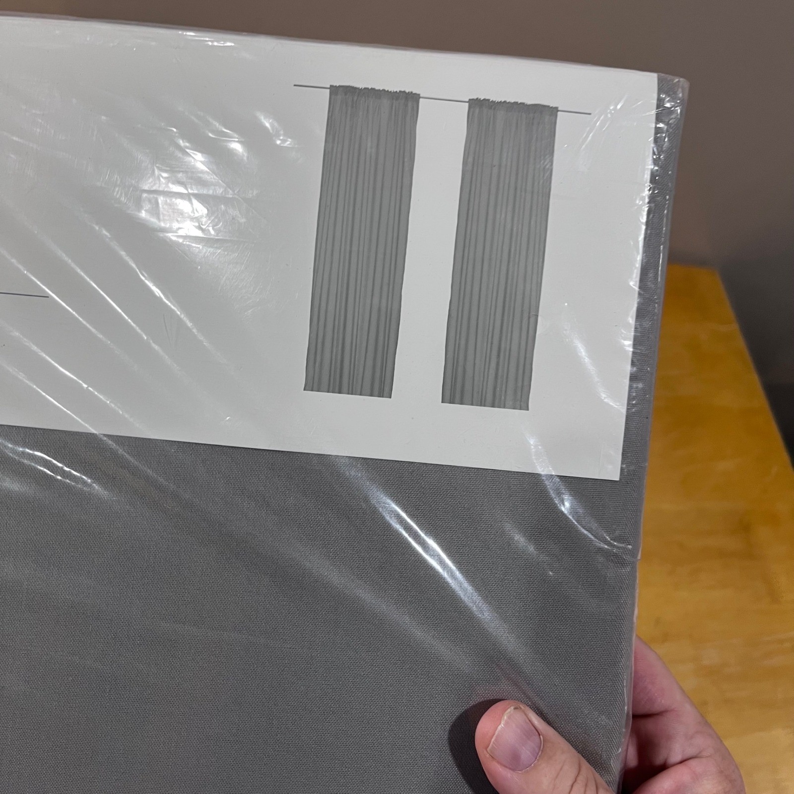 IKEA VIVAN Gray Curtains 2 Panels 57×98.5 Light Filtering Minimalist 302.975.61