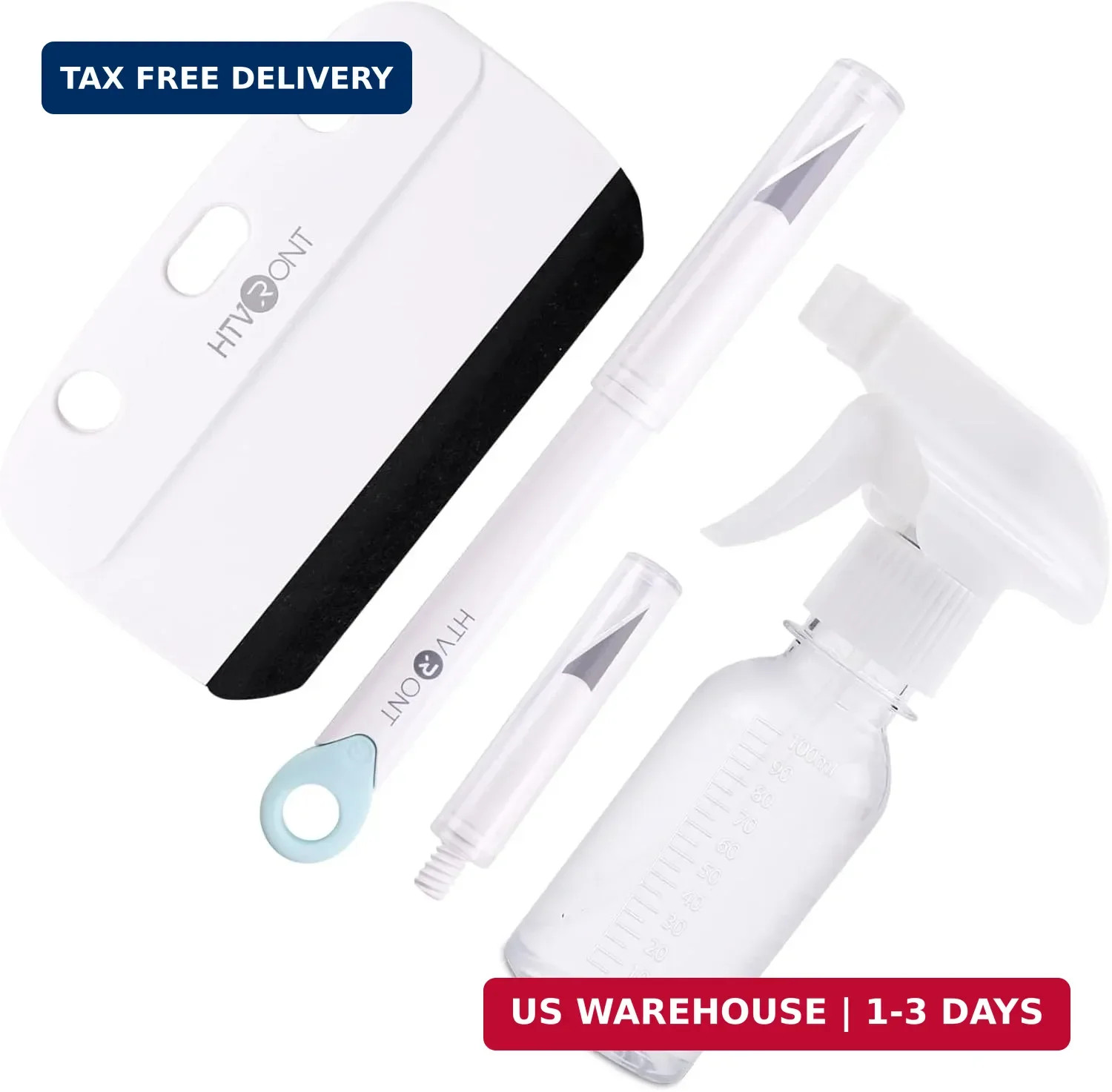HTVRONT Window Film Kit – 4 Pcs Window Privacy Film Installation Tools, Easy to