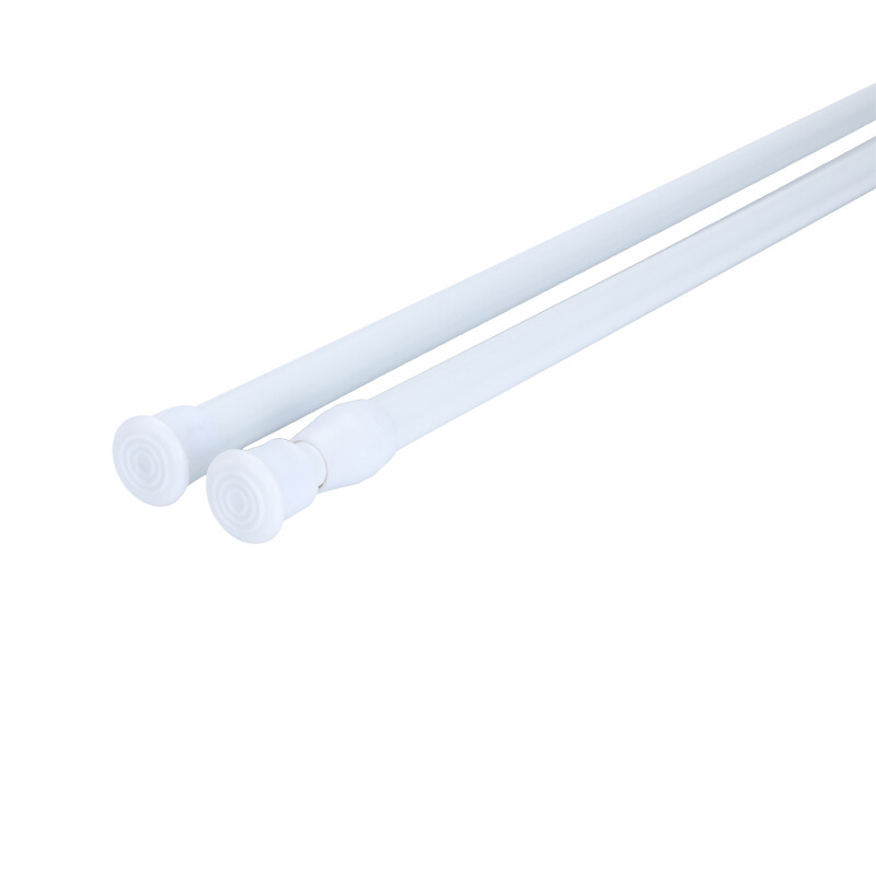 2-10 PCS Adjustable Spring Tension Curtain Rod, 5/8 in. Diameter Steel Tube NEW