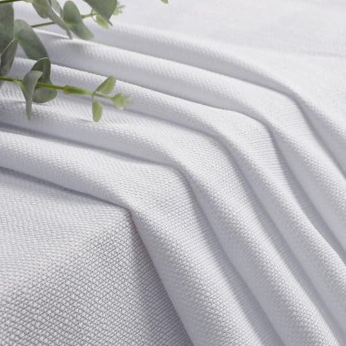 Valance for Window Curtains 16 Inch Length, 60″W x 16″L (Pack of 1) White