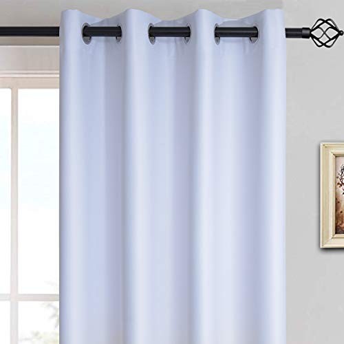 Light Blocking Gradient Color 52″W x 84″L (Pack of 2) Purple and Greyish White