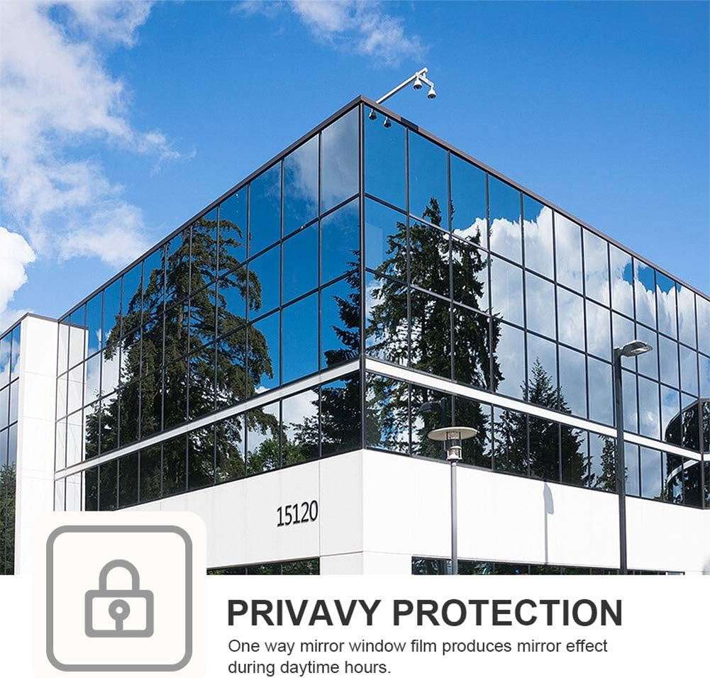 FILMGOO One Way Privacy Window Film Mirror Window Tint for Home Daytime Privacy