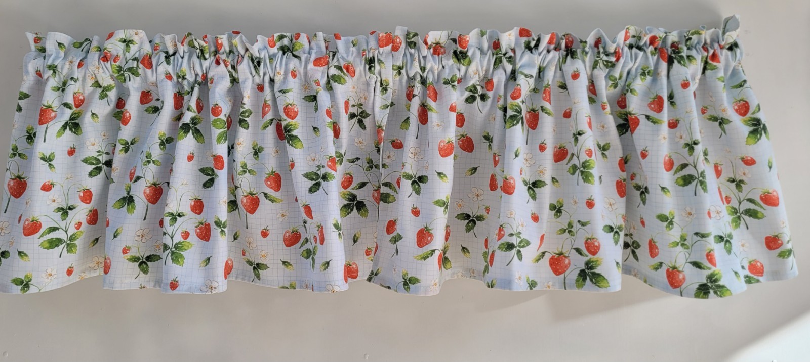 Strawberry Kitchen Valance Curtain