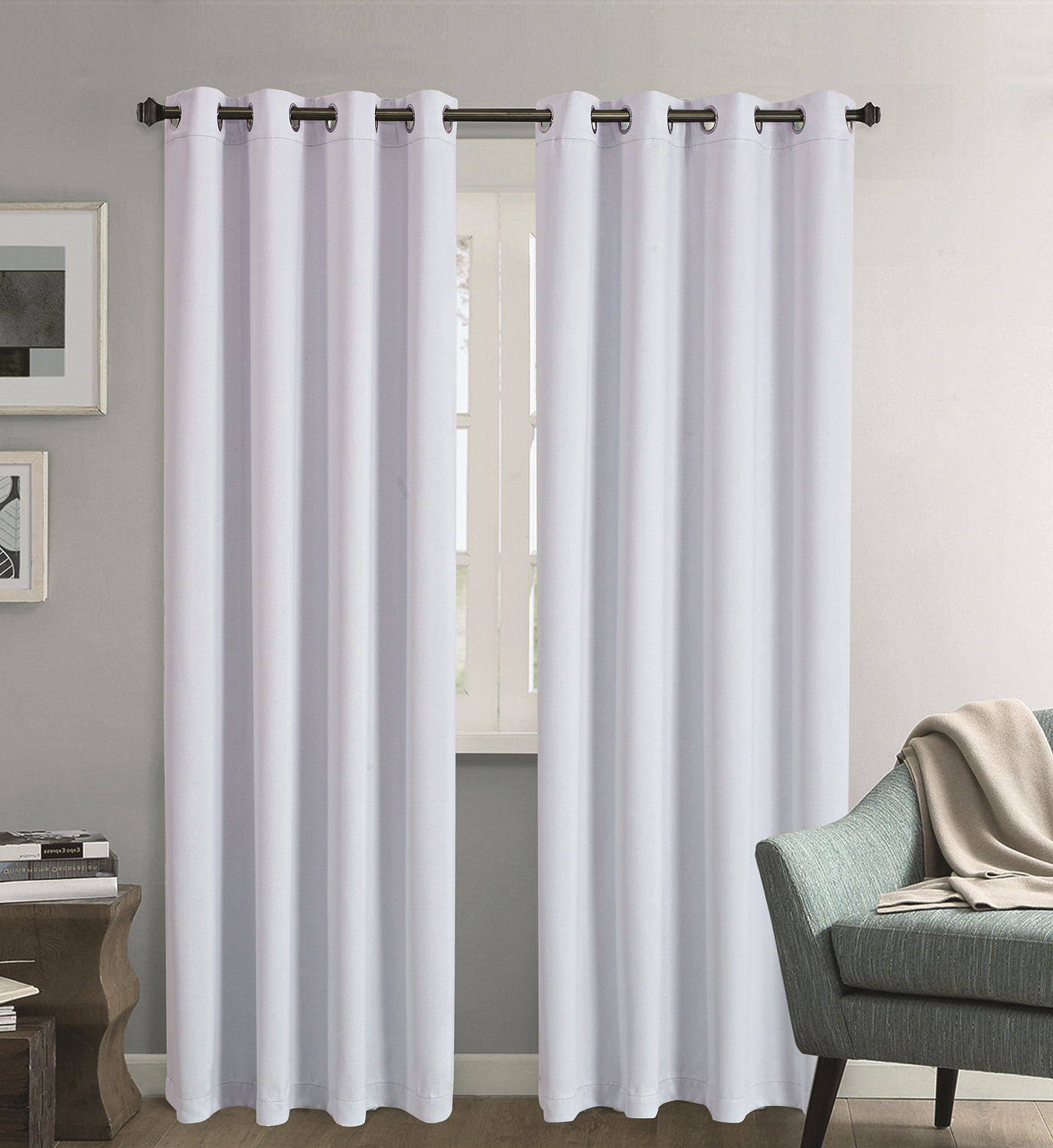 Energy Saver Shade Room Darkening Blackout Curtain Panel set 3 Different Colors