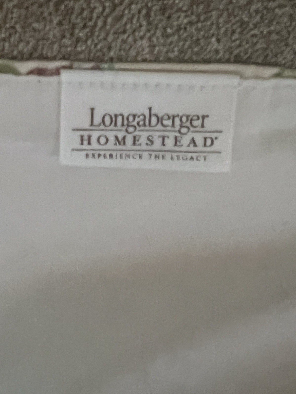 Longaberger Homestead Botanical Fields Curtain Swag Valance Set of 2 Floral