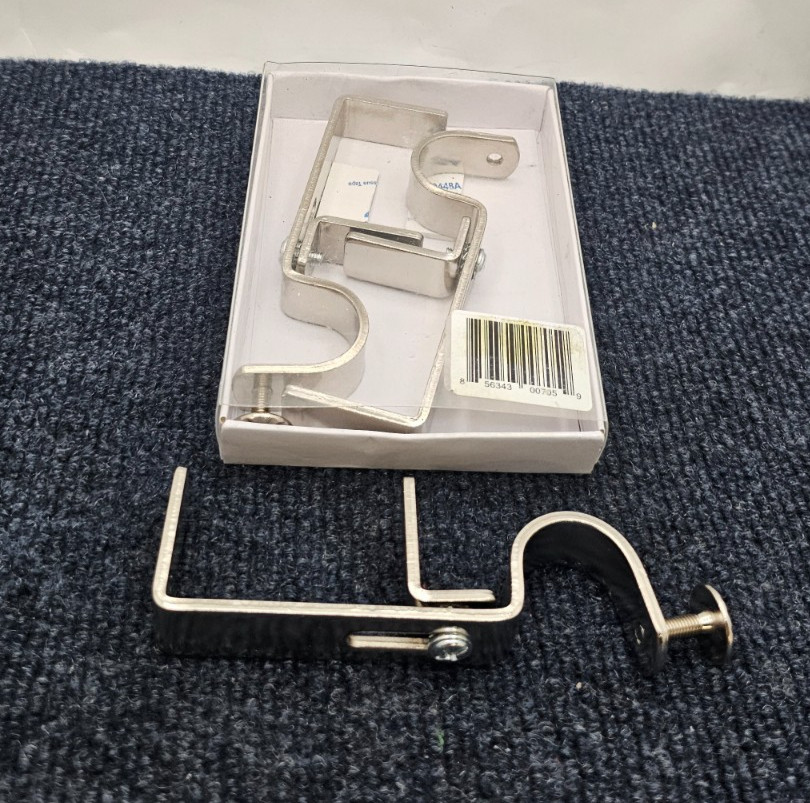 NoNo Bracket Curtain Bracket Attachment For Outside Mount Vertical Blinds Satin