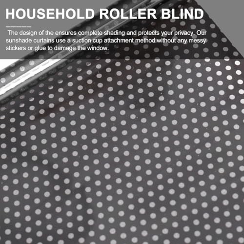 Blackout Blind Shade with Suction Cups – Portable Window Shade Pull Down No