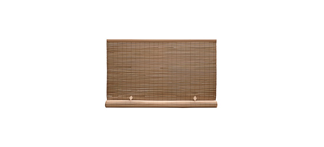 Radiance 3321246 Rollup Shade Vinyl 48″ W X 72″ H Bamboo Cordless Bamboo