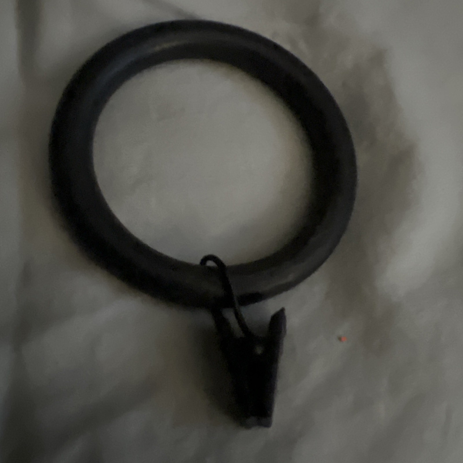 Pottery Barn Classic Steel Curtain Rings-Set of 14-Dark Iron-3