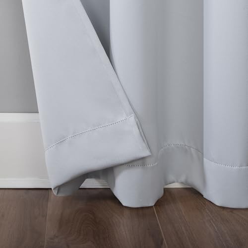 Sun Zero Easton Energy Saving Blackout Grommet Curtain Panel 40″ x 84″Dove White