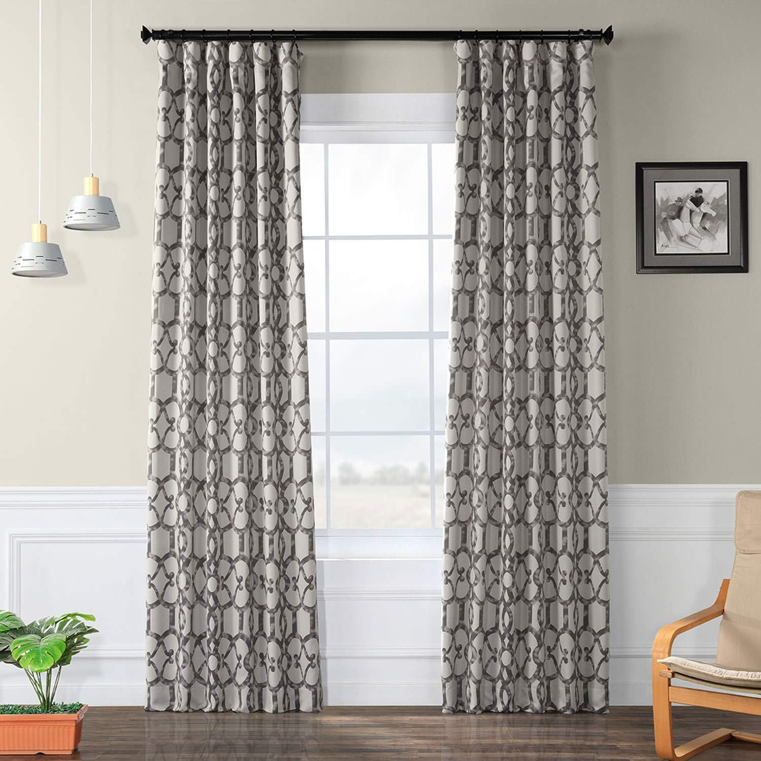 BOCH-KC16078-84 Room Darkening Curtain (1 Panel), 50 X 84, Imperial Fossil Beige