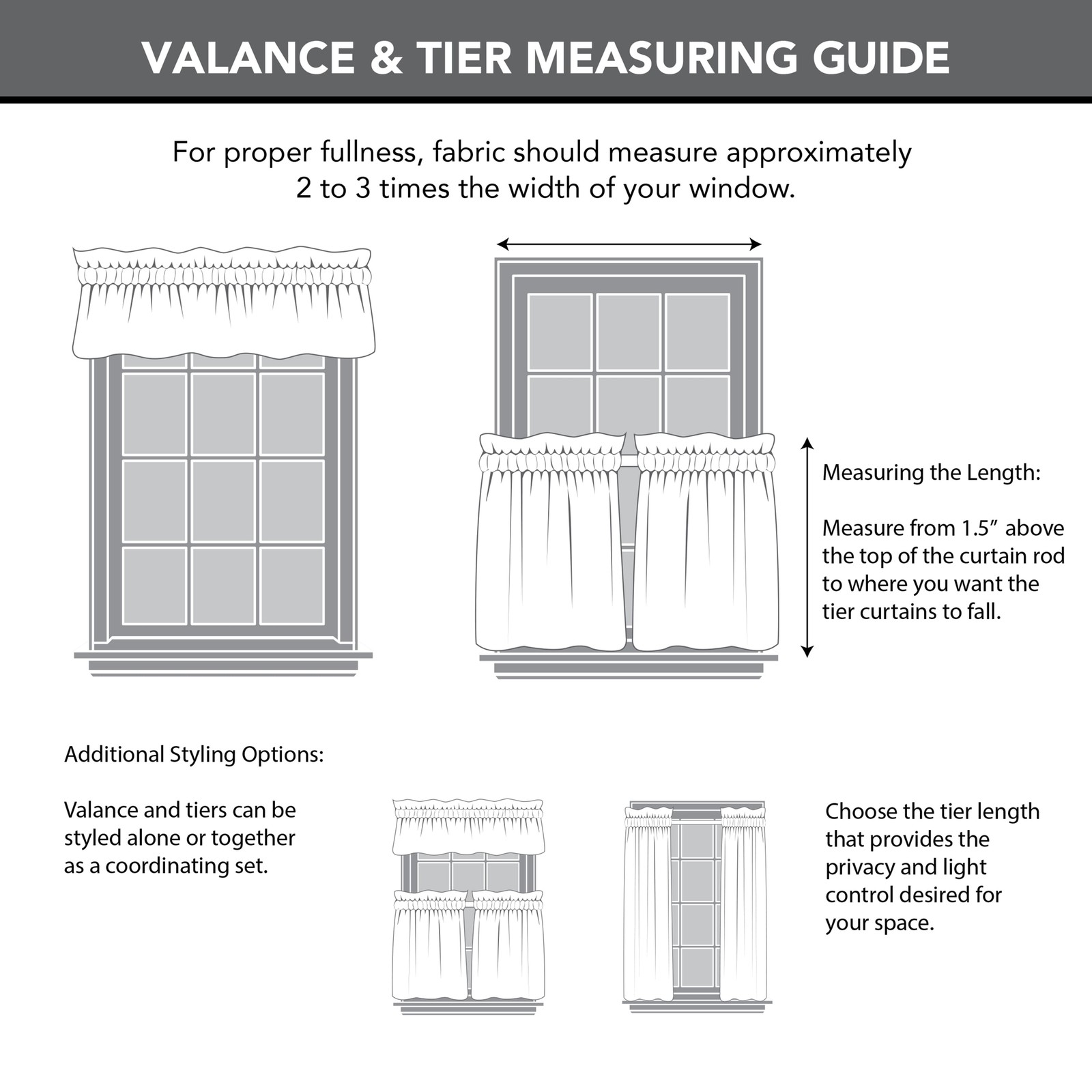 Semi Sheer Rod Pocket Kitchen Curtain Set of 2 Tiers and 1 Valance Patchwork